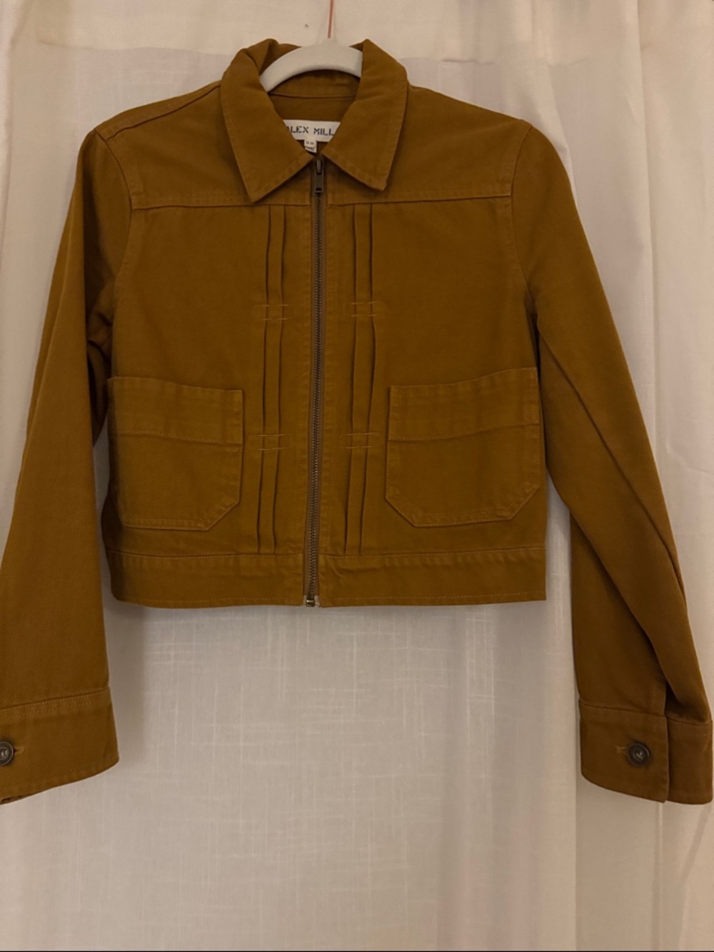 Alex Mill Cropped Jacket in Camel Brown